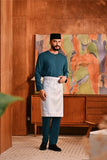 Baju Melayu Teluk Belanga Deluxe Smart Fit - Deep Teal