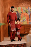 Baju Melayu Teluk Belanga Deluxe Smart Fit - Rumba Red