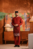 Baju Melayu Teluk Belanga Deluxe Smart Fit - Rumba Red