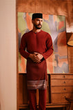 Baju Melayu Teluk Belanga Deluxe Smart Fit - Rumba Red