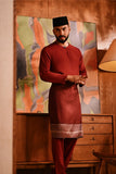 Baju Melayu Teluk Belanga Deluxe Smart Fit - Rumba Red