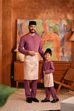 Baju Melayu Kids Teluk Belanga Deluxe Smart Fit - Violet Quartz