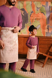 Baju Melayu Kids Teluk Belanga Deluxe Smart Fit - Violet Quartz