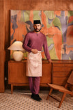 Baju Melayu Teluk Belanga Deluxe Smart Fit - Violet Quartz