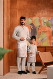 Baju Melayu Teluk Belanga Deluxe Smart Fit - Opal Gray