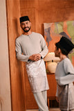 Baju Melayu Teluk Belanga Deluxe Smart Fit - Opal Gray