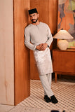 Baju Melayu Teluk Belanga Deluxe Smart Fit - Opal Gray