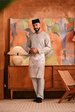 Baju Melayu Teluk Belanga Deluxe Smart Fit - Opal Gray