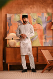 Baju Melayu Teluk Belanga Deluxe Smart Fit - Opal Gray