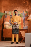 Baju Melayu Teluk Belanga Deluxe Smart Fit - Honey Gold