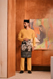 Baju Melayu Teluk Belanga Deluxe Smart Fit - Honey Gold