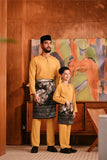 Baju Melayu Kids Teluk Belanga Deluxe Smart Fit - Honey Gold