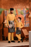 Baju Melayu Kids Teluk Belanga Deluxe Smart Fit - Honey Gold