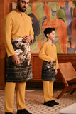 Baju Melayu Kids Teluk Belanga Deluxe Smart Fit - Honey Gold