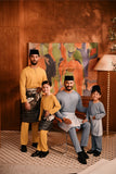 Baju Melayu Kids Teluk Belanga Deluxe Smart Fit - Honey Gold