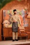 Baju Melayu Teluk Belanga Deluxe Smart Fit - Safari