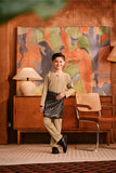 Baju Melayu Kids Teluk Belanga Deluxe Smart Fit - Safari