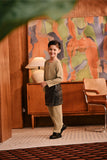 Baju Melayu Kids Teluk Belanga Deluxe Smart Fit - Safari