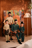 Baju Melayu Kids Teluk Belanga Deluxe Smart Fit - Safari