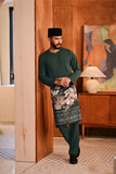 Baju Melayu Teluk Belanga Deluxe Smart Fit - Emerald Green