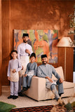 Baju Melayu Kids Majestic Bespoke Fit - Ashley Blue