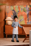 Baju Melayu Kids Majestic Bespoke Fit - Ashley Blue