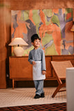 Baju Melayu Kids Majestic Bespoke Fit - Ashley Blue