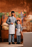 Baju Melayu Kids Majestic Bespoke Fit - Ashley Blue