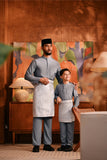 Baju Melayu Majestic Bespoke Fit - Ashley Blue