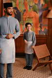 Baju Melayu Kids Majestic Bespoke Fit - Ashley Blue