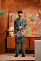 Baju Melayu Majestic Bespoke Fit - Stormy Sea