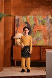 Baju Melayu Kids Teluk Belanga Deluxe Smart Fit - Honey Gold