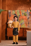 Baju Melayu Kids Teluk Belanga Deluxe Smart Fit - Honey Gold