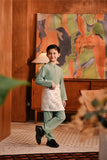 Baju Melayu Kids Majestic Bespoke Fit - Green Bay