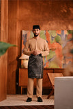 Baju Melayu Teluk Belanga Deluxe Smart Fit - Latte