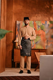 Baju Melayu Teluk Belanga Deluxe Smart Fit - Latte