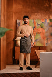 Baju Melayu Teluk Belanga Deluxe Smart Fit - Latte