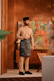 Baju Melayu Teluk Belanga Deluxe Smart Fit - Latte