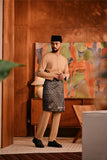 Baju Melayu Teluk Belanga Deluxe Smart Fit - Latte