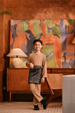 Baju Melayu Kids Teluk Belanga Deluxe Smart Fit - Latte