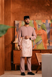 Baju Melayu Teluk Belanga Deluxe Smart Fit - Ash Rose