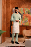 Baju Melayu Teluk Belanga Deluxe Smart Fit - Granite Green