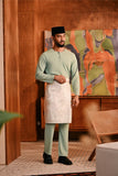 Baju Melayu Teluk Belanga Deluxe Smart Fit - Granite Green