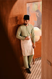 Baju Melayu Teluk Belanga Deluxe Smart Fit - Granite Green