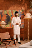 Baju Melayu Teluk Belanga Deluxe Smart Fit - Off White