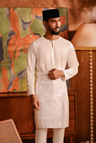 Baju Melayu Teluk Belanga Deluxe Smart Fit - Off White