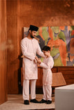 Baju Melayu Teluk Belanga Modern Smart Fit - Baby Pink