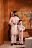 Baju Melayu Teluk Belanga Modern Smart Fit - Baby Pink