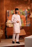 Baju Melayu Teluk Belanga Modern Smart Fit - Baby Pink