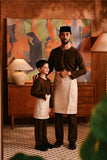 Baju Melayu Kids Teluk Belanga Modern Smart Fit - Chesnut